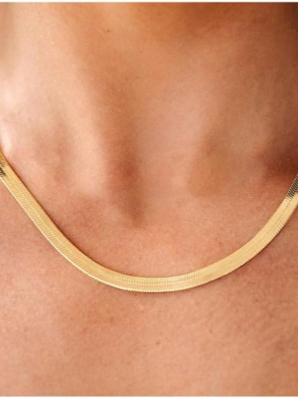Gold Necklace for Women 14K Plated/S925 sterling silver Snake Chain